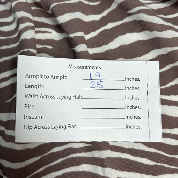 Loft Zebra Print Tie Back Shell Sz XS - Picture 11 of 12